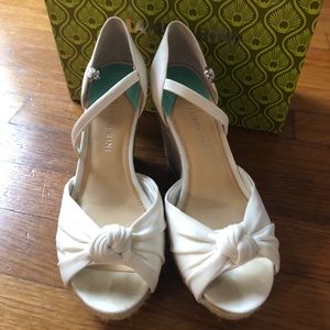Gianni Bini White Espadrilles Wedges